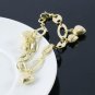 14K Gold Filled Heart Charm Bracelet