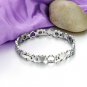 Titanium Steel Magnet Heart Bracelet with free matching Earrings
