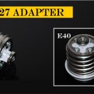 2pcs Convert E27 Light Bulb to E40 Socket Adapter Converter