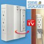 Swivel Wall Socket 6 in 1 Splitter Electrical Outlet Plug