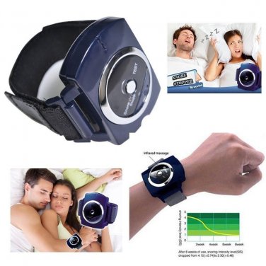 Snore Stopper Anti Snoring Cessation Apnea Wristband Sleeping Aid