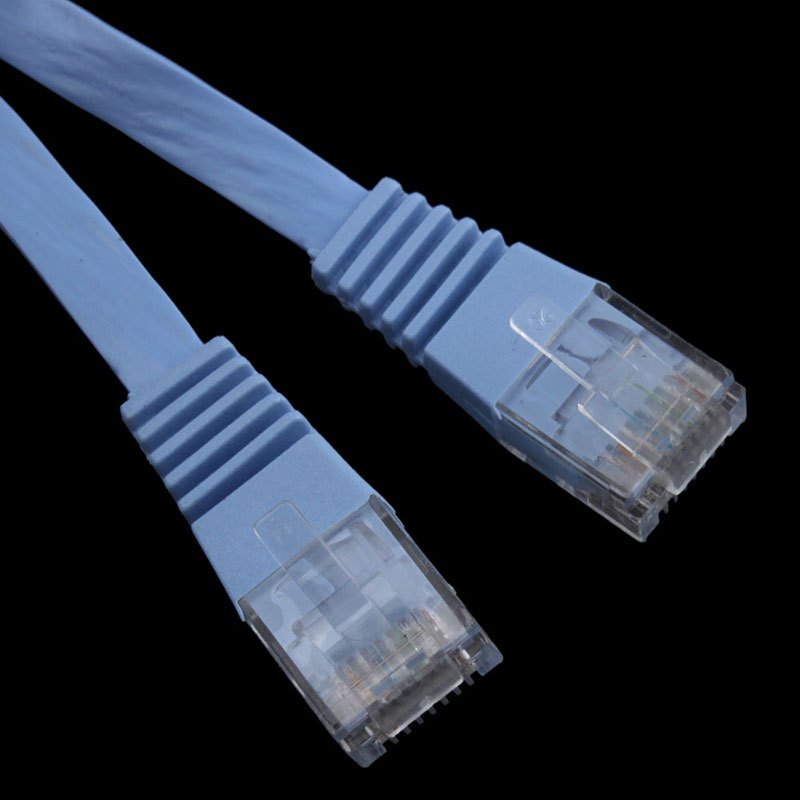 45FT Cat 6 Flat Cable Wire Router 15M LAN Cord