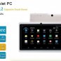 7" Quad Core Android Tablet 8GB & Keyboard Case Free