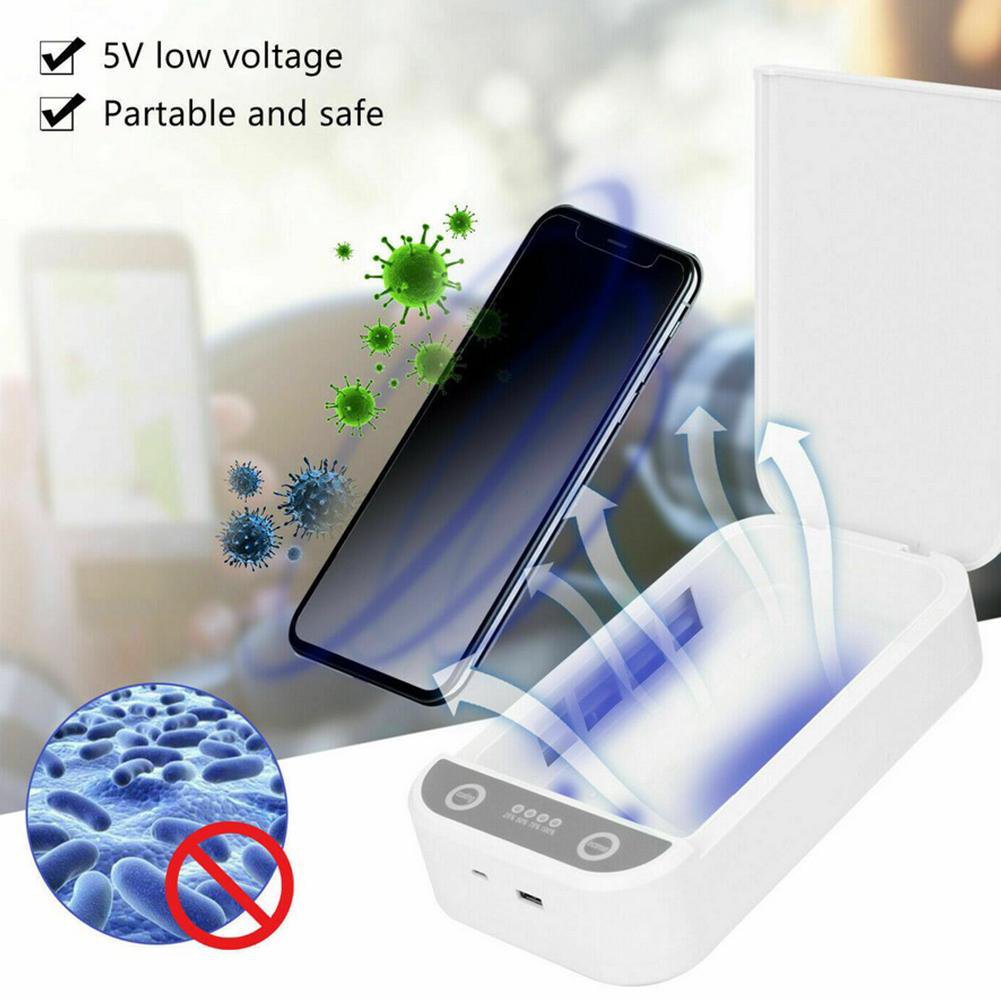 UV Mobile Phone Cleaner USB Charging Box Aromatherapy Sterilize Electronics