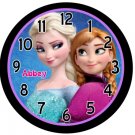 Disney's Frozen Elsa & Anna 9" Novelty Wall Clock Personalized!