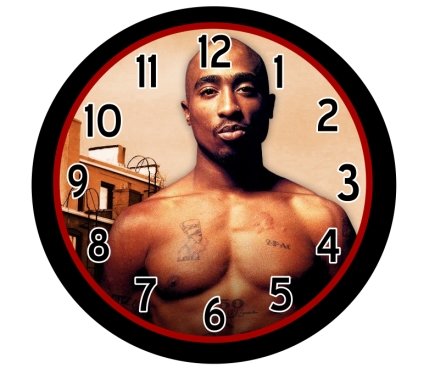 2 Pac 9" Novelty Wall Clock #2