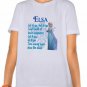 Frozen Elsa Let it Go Large Children's T-shirt New!
