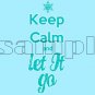 Frozen Keep Calm & Let it Go Child's Large t-shirt