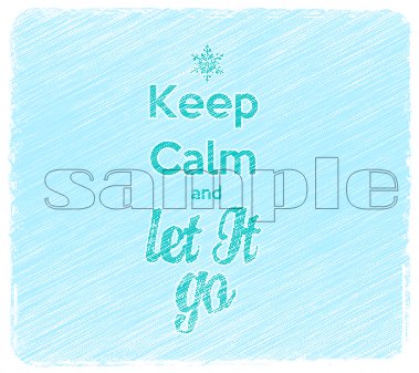 Frozen Keep Calm & Let It Go Faded Child's Medium T-Shirt