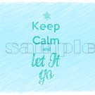 Frozen Keep Calm & Let It Go Faded Child's Medium T-Shirt