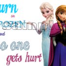Frozen Turn it on and No One Gets Hurt Ana & Elsa Child's Medium t-shirt
