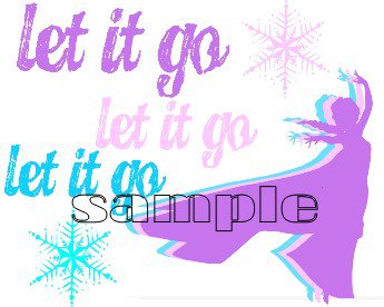 Frozen Let It Go Elsa Snowflake Art Child's medium T-Shirt