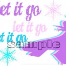 Frozen Let It Go Elsa Snowflake Art Child's medium T-Shirt