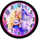 Girls Barbie & Pegasis 9" Novelty Wall Clock 01