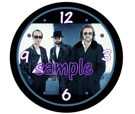 Bee Gees Super Cool 9" Novelty Wall Clock 01