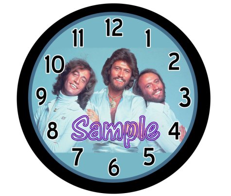 Bee Gees Retro Cool 9" Novelty Wall Clock 02