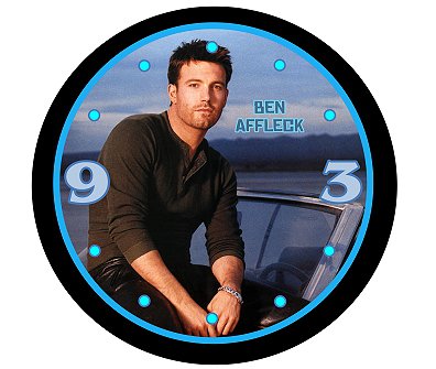 Ben Affleck Handsome 9" Novelty Wall Clock 02
