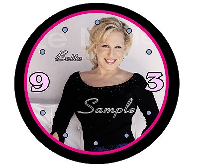 Bette Midler Beautiful 9" Novelty Wall Clock 01