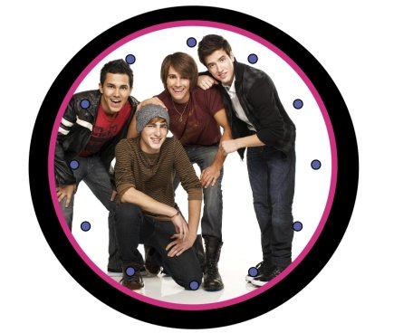Big Time Rush Super Cute 9" Novelty Wall Clock 01