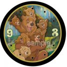 Disney's Brother Bear Child's 9" Novelty Wall Clock 01