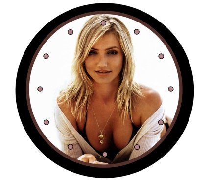 Cameron Diaz Beautiful 9" Novelty Wall Clock 02