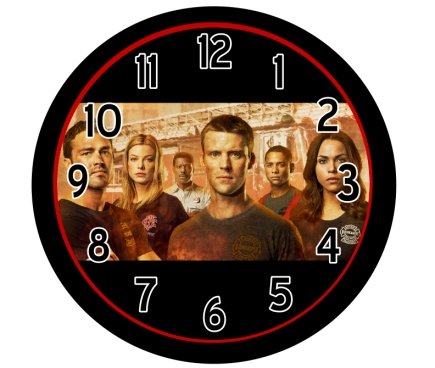 Chicago Fire Jessee Spencer 9" Novelty Wall Clock 01