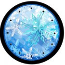 Winter Blue Snowflake 9" Novelty Wall Clock 01