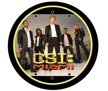 CSI Miami 9" Novelty Wall Clock 01