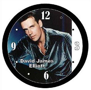 David James Elliot  9" Novelty Wall Clock 01