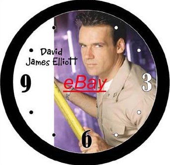David James Elliot  9" Novelty Wall Clock 02