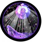 Disco Diva Purple Shoe Disco Ball 9" Novelty Wall Clock 01