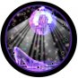 Disco Diva Purple Shoe Disco Ball 9" Novelty Wall Clock 01