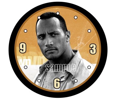 Dwayne Johnson ROCK Awesome  9" Novelty Wall Clock 01