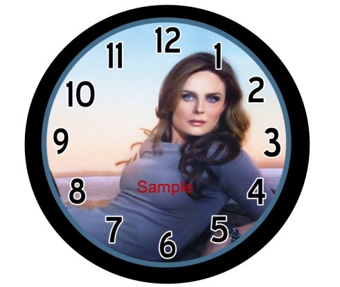 Emily Deschanel Bones  9" Novelty Wall Clock 01