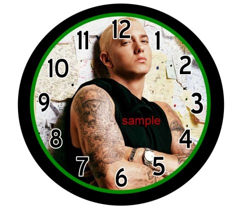 Eminem Rapper Slick  9" Novelty Wall Clock 02