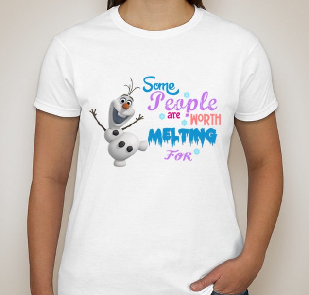 Frozen Olaf Worth Melting For Child's Small T-shirt