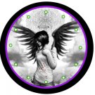 Emo Angel Beautiful 9" Novelty Wall Clock 01
