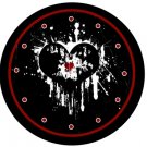EMO Bleeding Heart Dark Splatter 9" Novelty Wall Clock 01