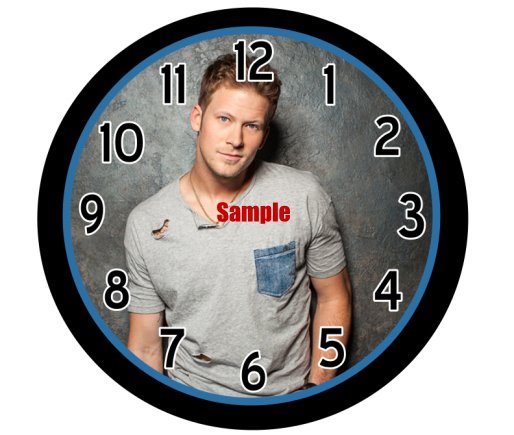 Brian Kelley Florida Georgia Line Country 9" Novelty Wall Clock 01