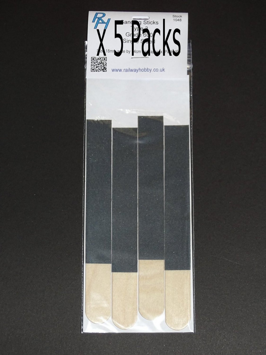 Sanding Sticks Type 3 Grade 600 Single Sided Pack 20 Suit O Gauge + 2 FREE #2062
