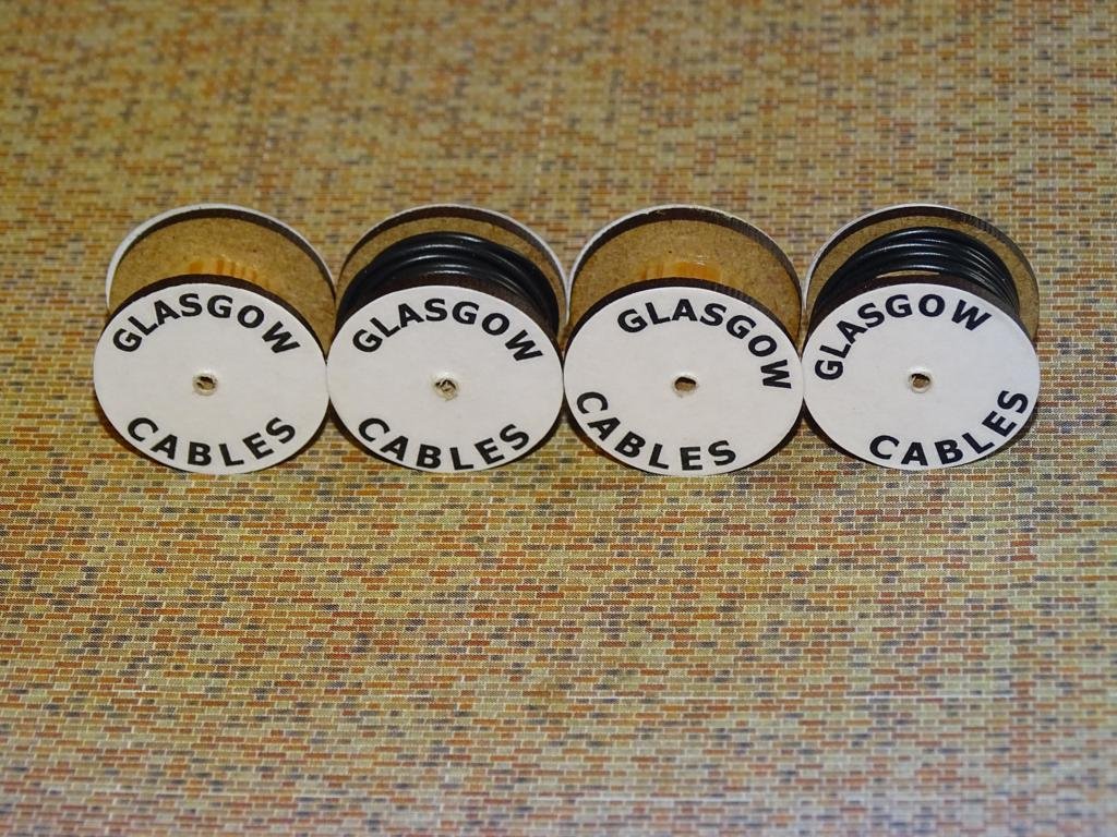 Glasgow Cable Drums OO Gauge Set of 4 + FREE Bolted Pack Wagon Loads 2036