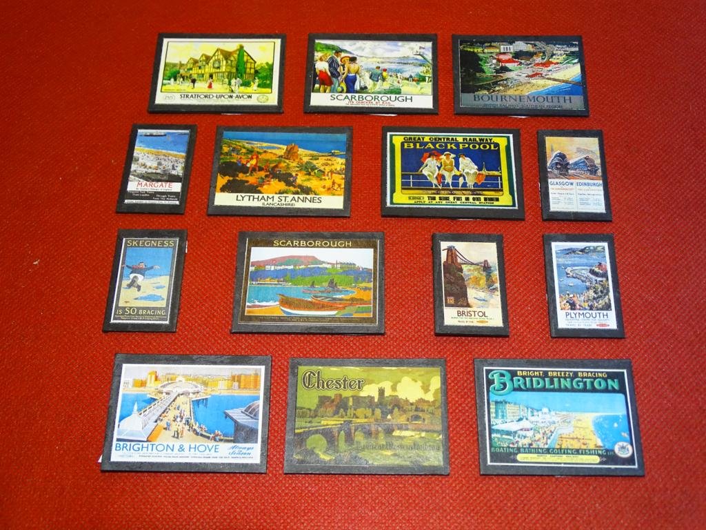 Destinations Wallboards OO Gauge Advertising Signs Set of 14 Railway Hobby #2050