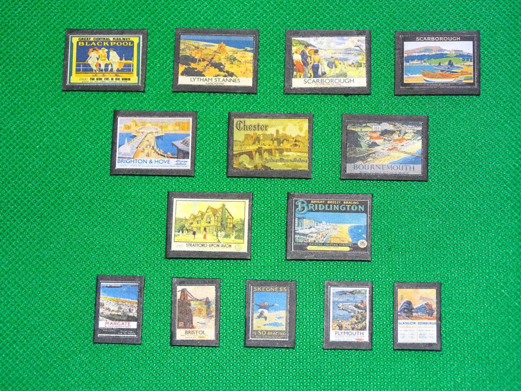 Destinations Wallboards N Gauge Advertising Signs Set of 14 Railway Hobby #2049