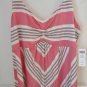 Soma Intimates Soft Jersey Cami Pink with Tan Stripes Size M NWT!