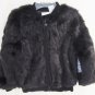 amy coe Girls Black Faux Fur Jacket Size 3T Super Soft New with Tags!!!!