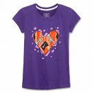 Nike Graphic Tee Girls Size M Purple Heart Skateboard Size M New with Tags