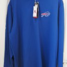 Antigua Men's Buffalo Bills Succeed Brushed Back  Half-Zip Pullover NWT Size XL