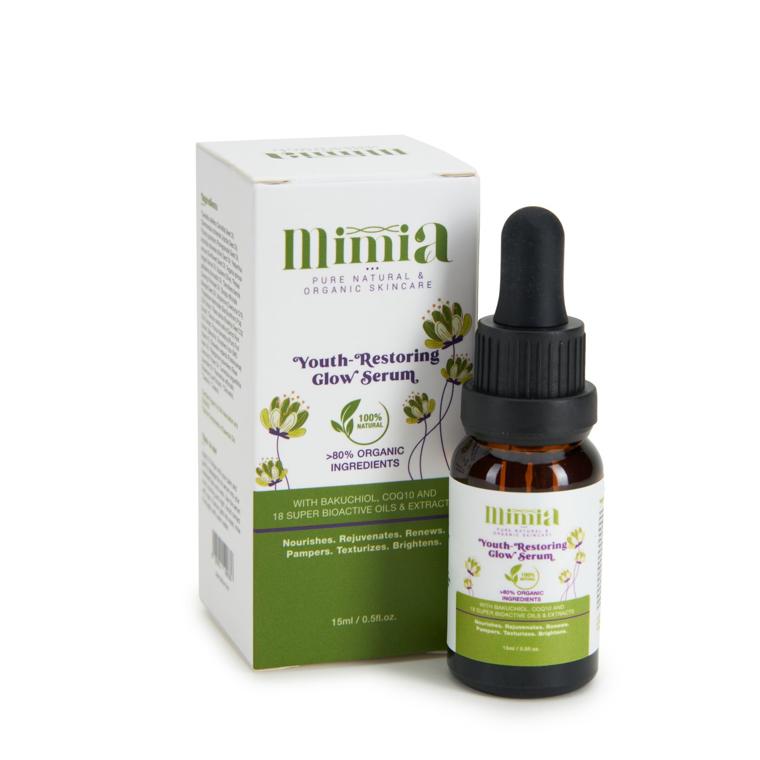 Mimia Youth-Restoring Glow Serum - 15ml