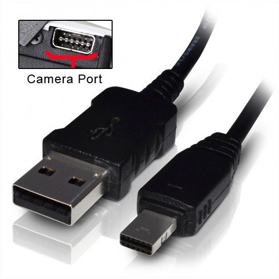 USB Data Cable Cord for Casio Exilim EX-TR150 TR100 TR200 ZR300 ZR20