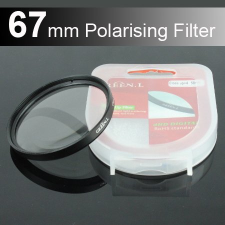 67mm Circular Polarizer Polarizing Lens CPL Filter for Canon Eos 700D 7D 6D 60D 18-135mm 70-200mm